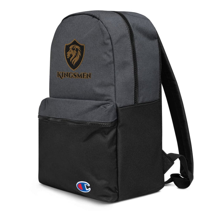 Kingsmen Shield Logo - Embroidered Champion Backpack - Kingsmen Premium