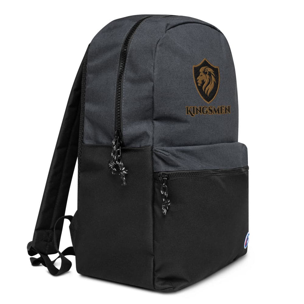 Kingsmen Shield Logo - Embroidered Champion Backpack - Kingsmen Premium