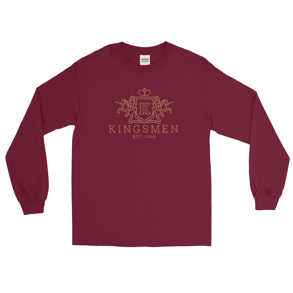 Kingsmen Heraldry Crest - Men’s Long Sleeve Shirt - Kingsmen Premium