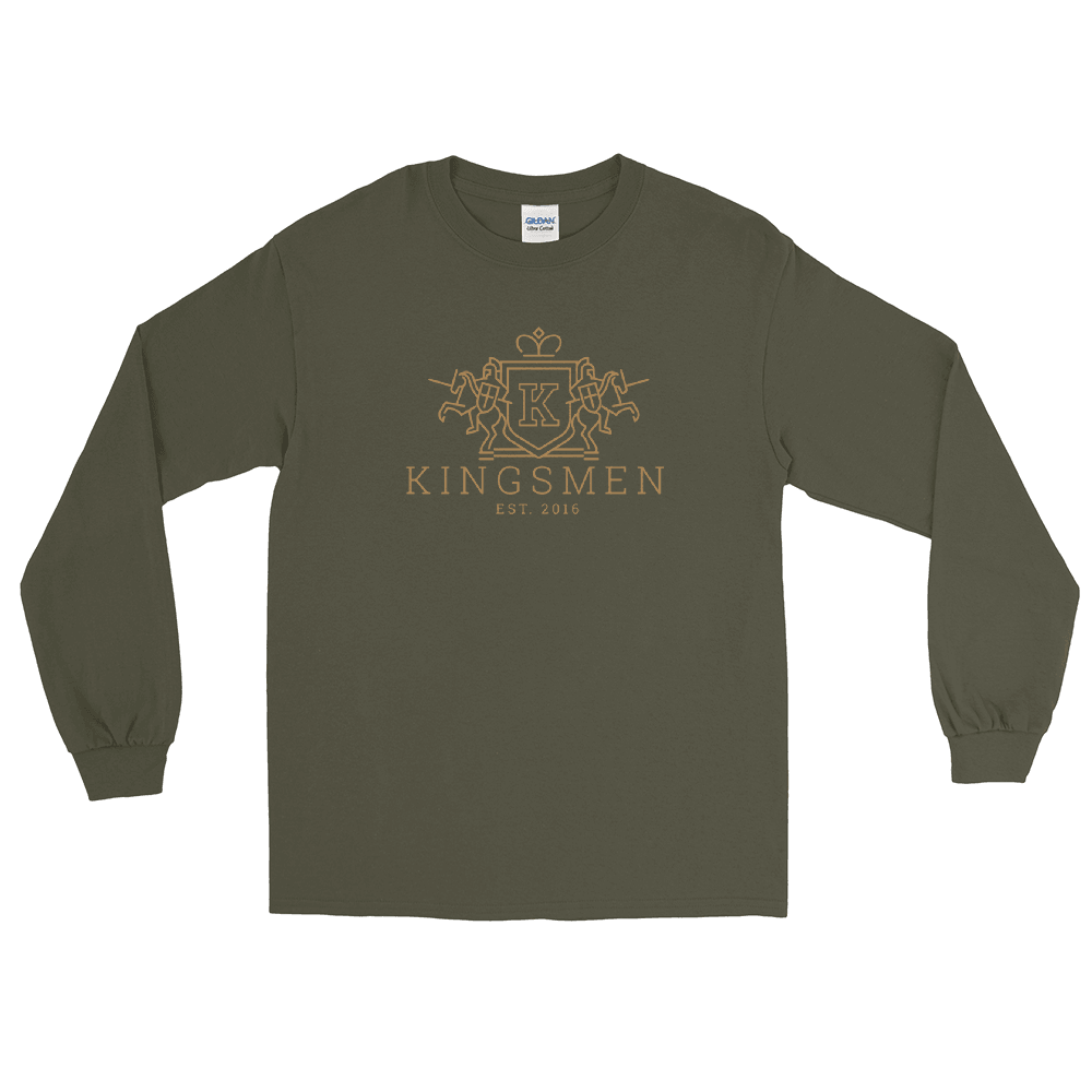 Kingsmen Heraldry Crest - Men’s Long Sleeve Shirt - Kingsmen Premium