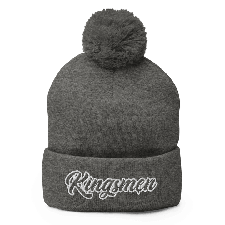 Kingsmen Drip Outlined (White Stitch) Pom-Pom Beanie - Kingsmen Premium