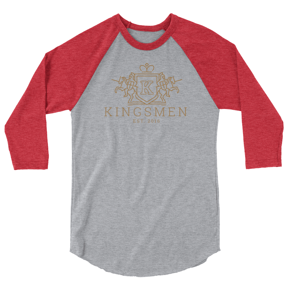 Kingsmen Heraldry - 3/4 sleeve raglan shirt - Kingsmen Premium