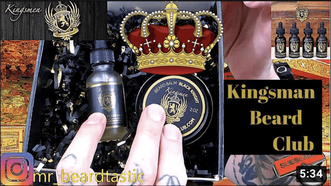 Kingsman Beard Club| Black Knight | Beard Trend Reviews Group| BeardTastic Reviews - Kingsmen Beard Club
