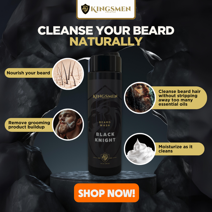 Beard wash product with benefits.