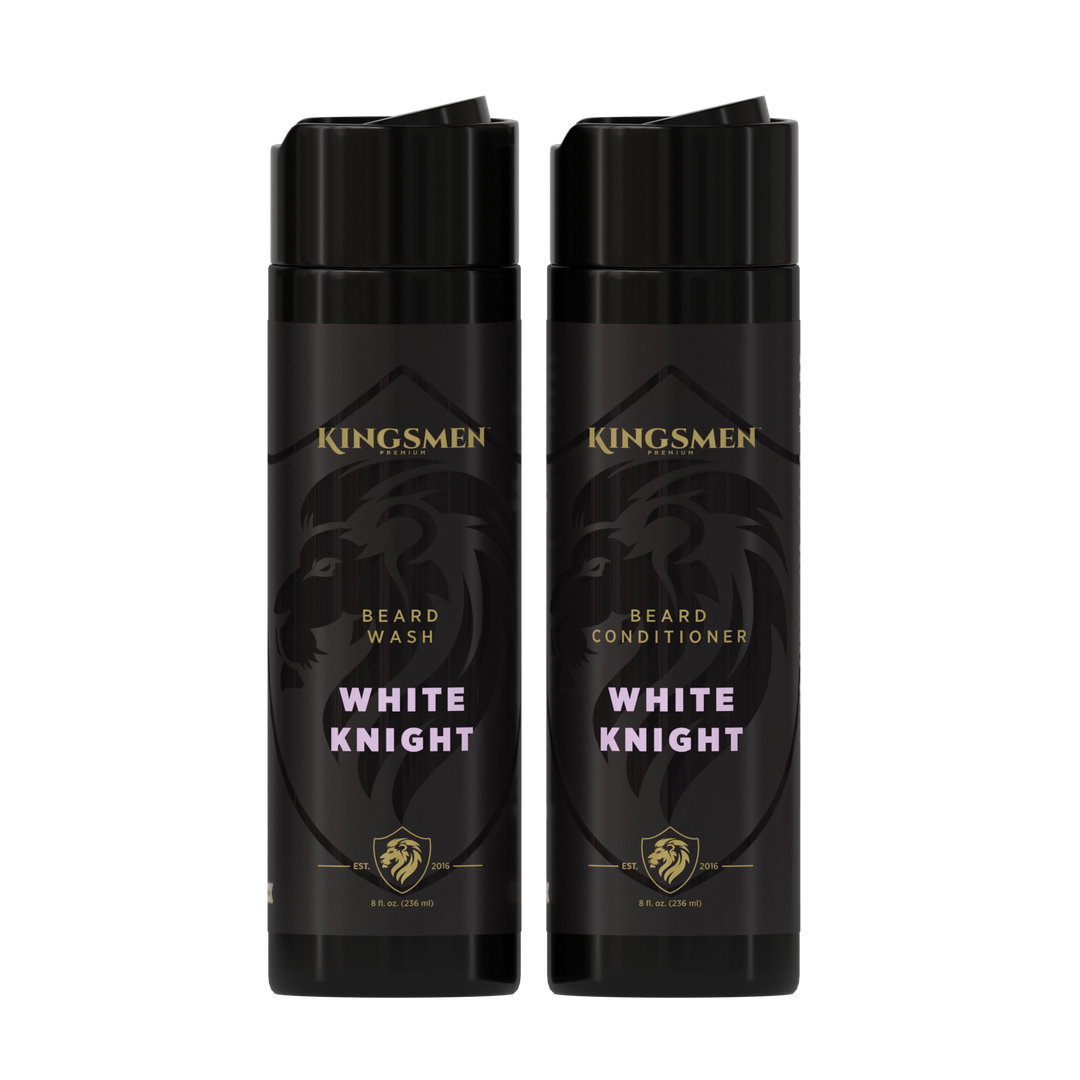 White Knight Beard Shampoo and Conditioner Kit