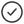 A simple black circle with a checkmark inside, commonly used as a 'good' or 'approved' icon. 2