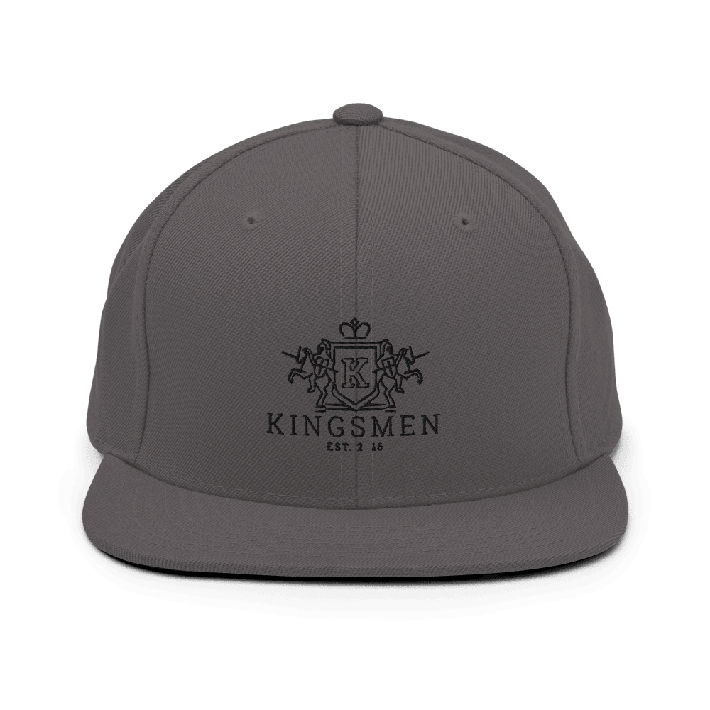 Kingsmen Heraldry (Black Stitch) - Snapback Hat - Kingsmen Premium