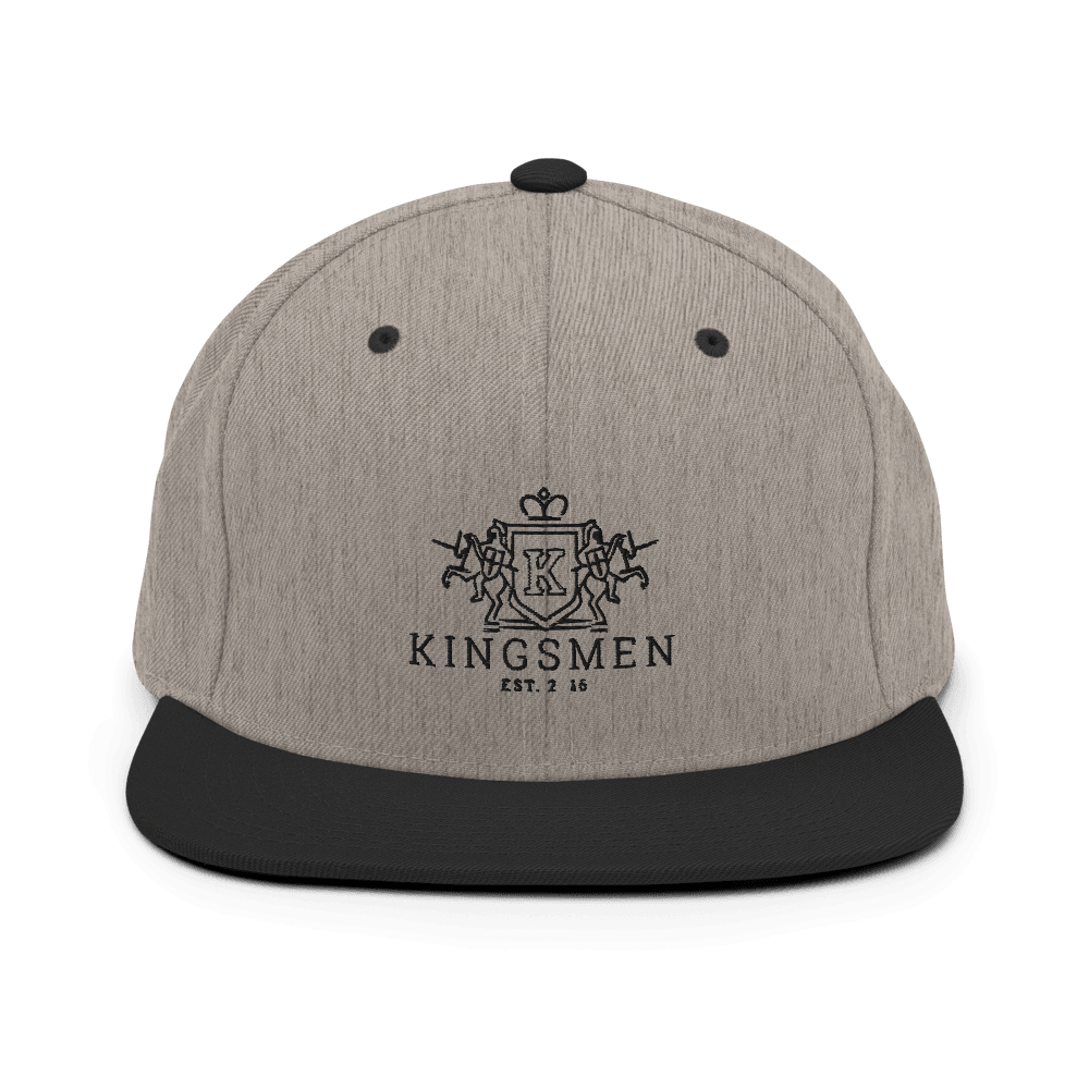 Kingsmen Heraldry (Black Stitch) - Snapback Hat - Kingsmen Premium