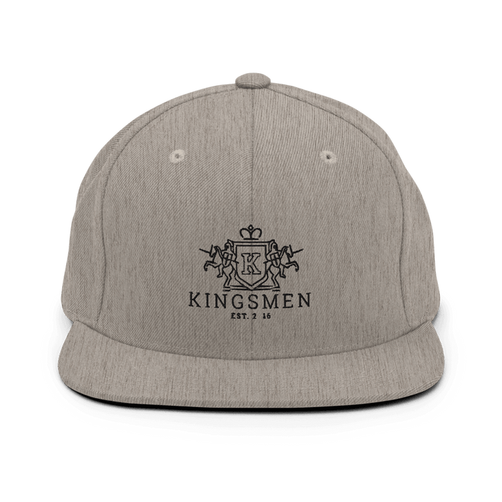 Kingsmen Heraldry (Black Stitch) - Snapback Hat - Kingsmen Premium