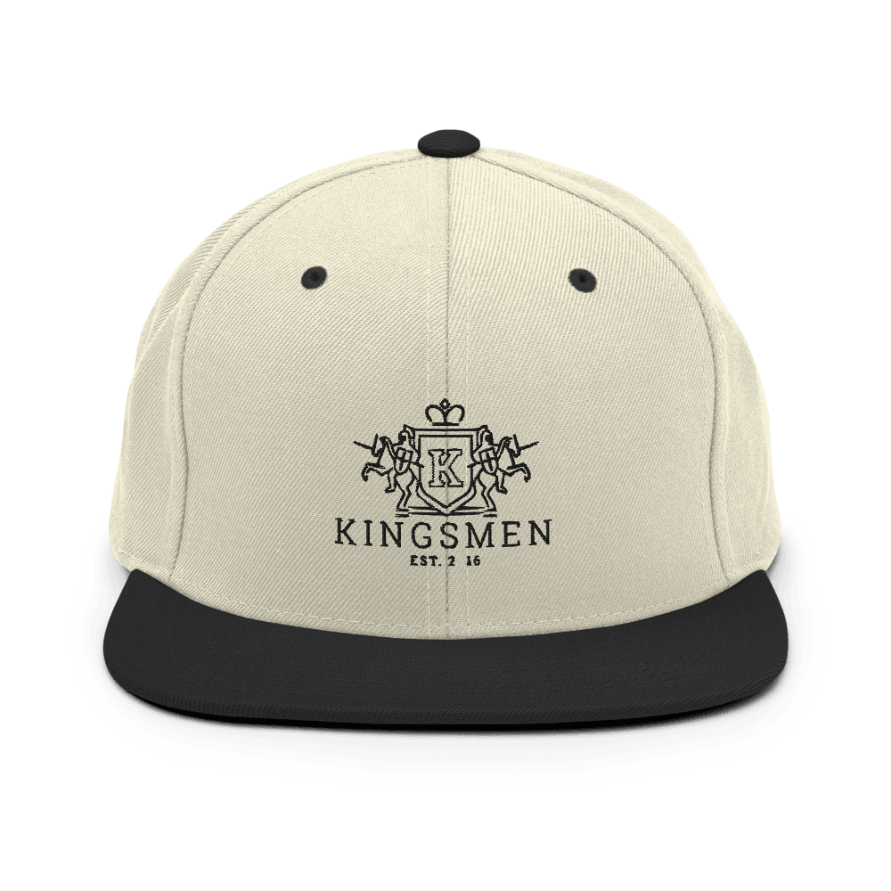 Kingsmen Heraldry (Black Stitch) - Snapback Hat - Kingsmen Premium