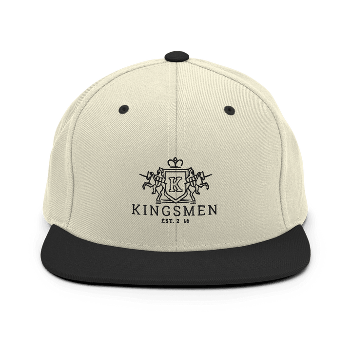 Kingsmen Heraldry (Black Stitch) - Snapback Hat - Kingsmen Premium