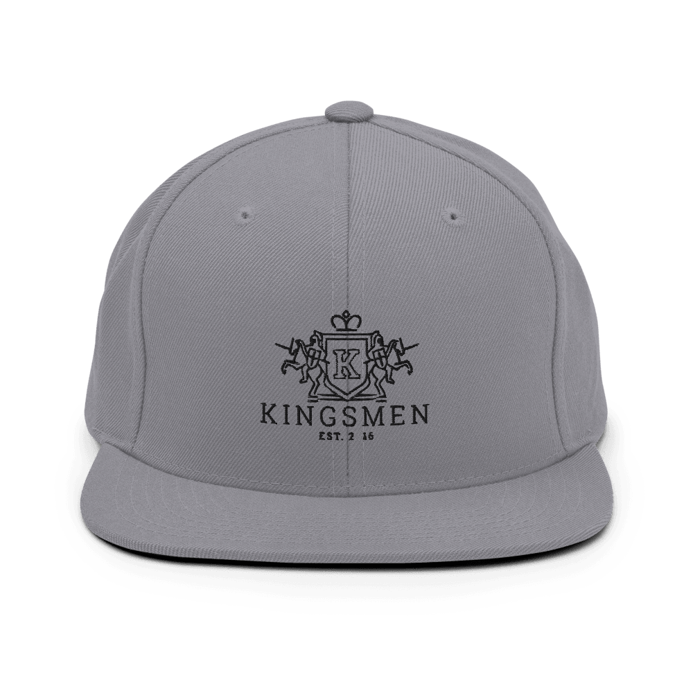 Kingsmen Heraldry (Black Stitch) - Snapback Hat - Kingsmen Premium