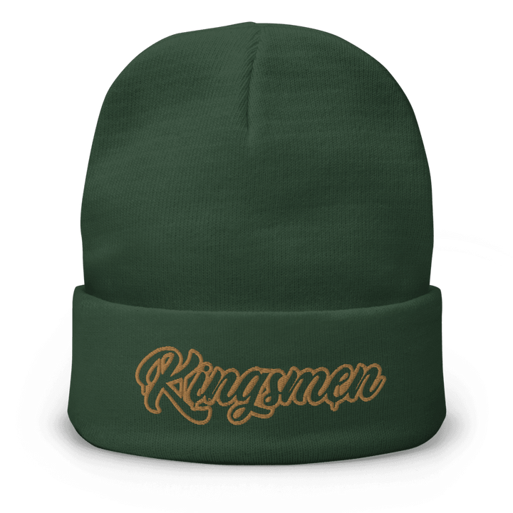 Kingsmen Drip Outlined (Gold Stitch) Embroidered Beanie - Kingsmen Premium