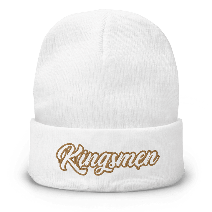 Kingsmen Drip Outlined (Gold Stitch) Embroidered Beanie - Kingsmen Premium