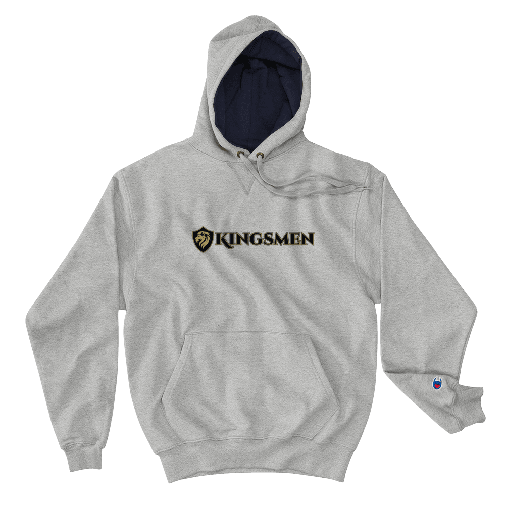 Kingsmen Shield - Double Sided Print Champion Hoodie - Kingsmen Premium