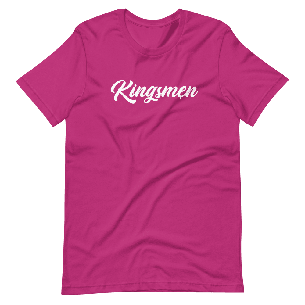 Kingsmen Drip White Logo - Short-Sleeve Unisex T-Shirt - Kingsmen Premium