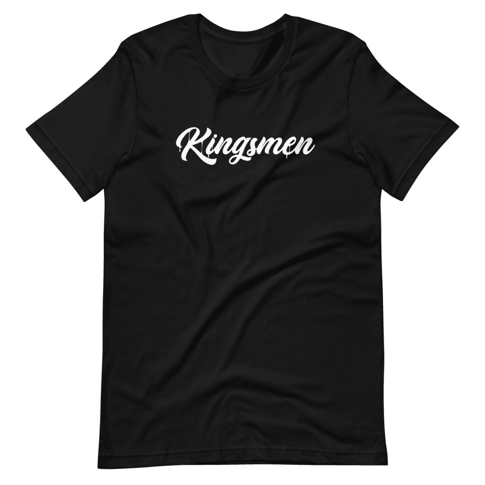 Kingsmen Drip White Logo - Short-Sleeve Unisex T-Shirt - Kingsmen Premium