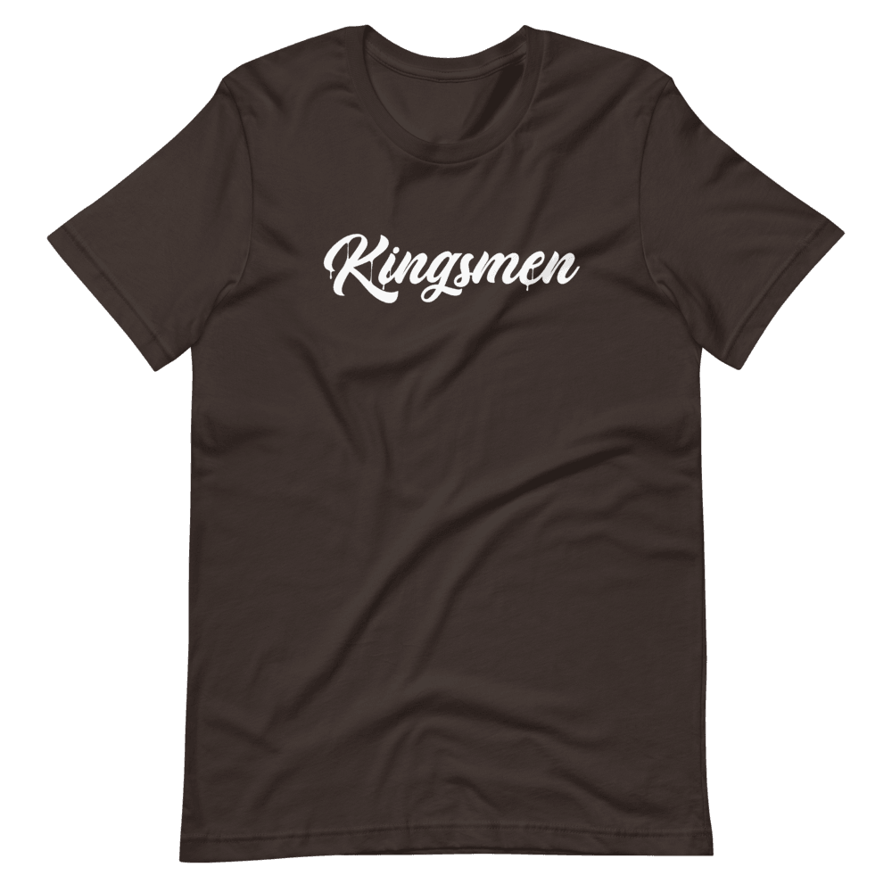 Kingsmen Drip White Logo - Short-Sleeve Unisex T-Shirt - Kingsmen Premium