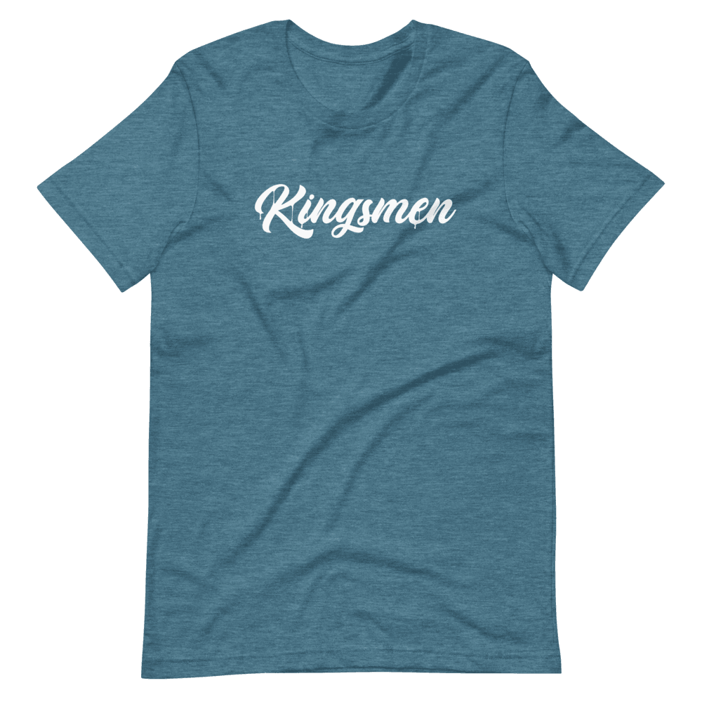 Kingsmen Drip White Logo - Short-Sleeve Unisex T-Shirt - Kingsmen Premium