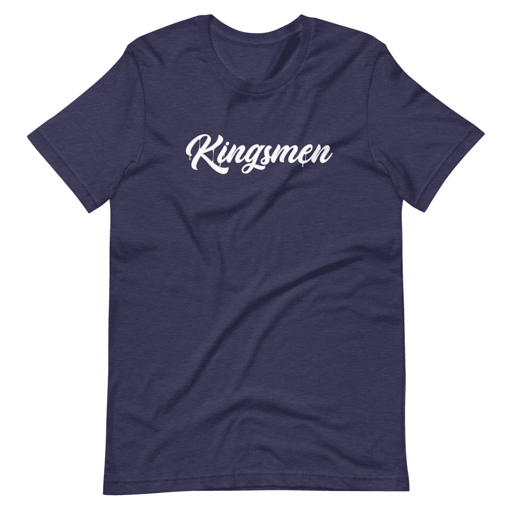 Kingsmen Drip White Logo - Short-Sleeve Unisex T-Shirt - Kingsmen Premium