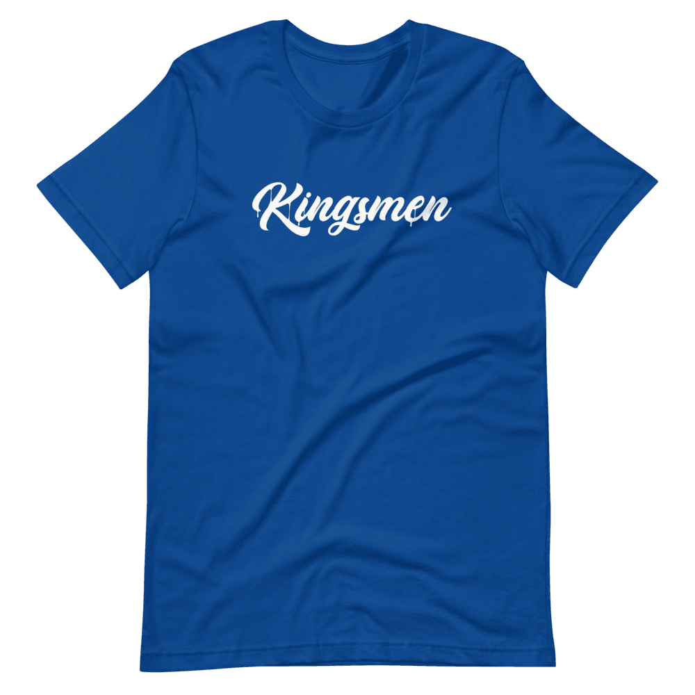 Kingsmen Drip White Logo - Short-Sleeve Unisex T-Shirt - Kingsmen Premium